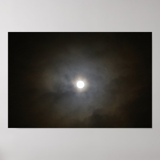 Winter Vollmond Poster (Vorne)