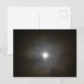 Winter Vollmond Postkarte (Vorne/Hinten)