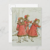 Winter' vom Babybuch Tunes im April 1900 Postkarte (Vorne/Hinten)