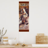 Winter von Alfons Mucha Poster (Küche)