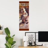 Winter von Alfons Mucha Poster (Heimbüro)