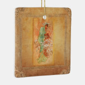 Winter von Alphonse Mucha Keramikornament (Rechts)
