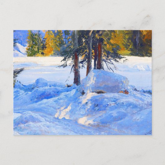 Winter von Edward Theodore Compton Postkarte (Vorderseite)
