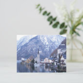 WINTER VON HALLSTATT ÖSTERREICH Postkarte (Stehend Vorderseite)