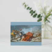 Winter von Jean-Honore Fragonard Postkarte (Stehend Vorderseite)
