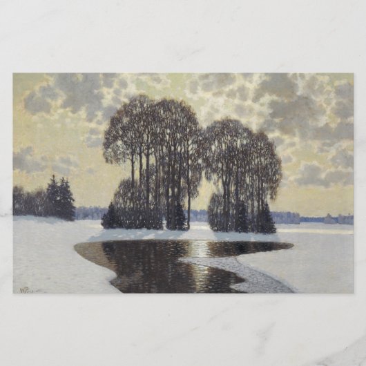 Winter (von Vilhelms Purvitis) Briefpapier (Vorderseite)