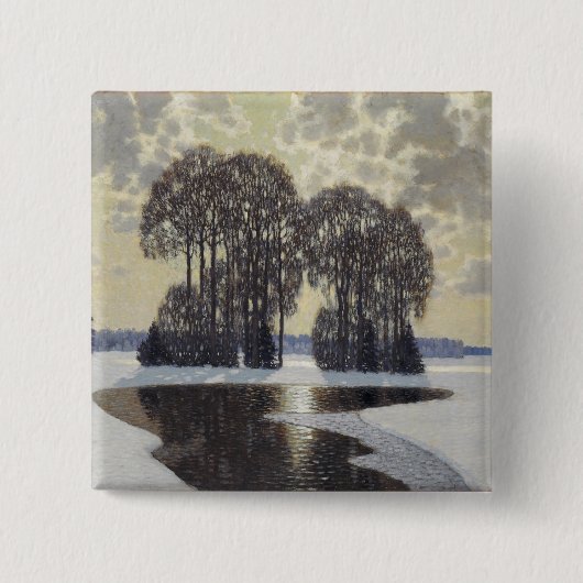 Winter (von Vilhelms Purvitis) Button (Vorderseite)