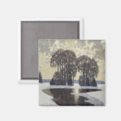 Winter (von Vilhelms Purvitis) Magnet (Vorderseite/Rückseite)
