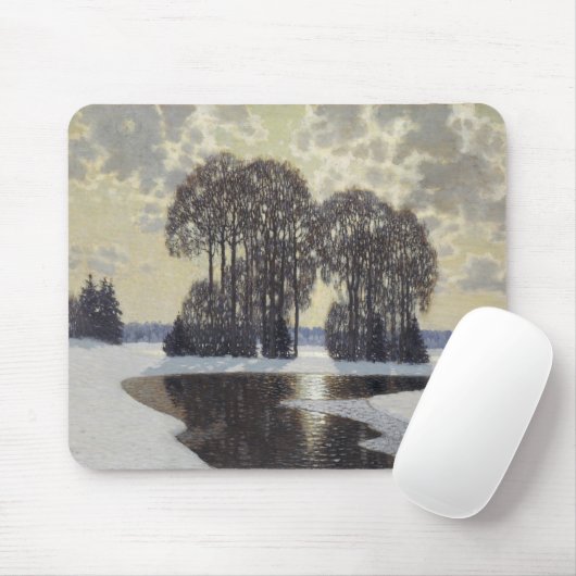 Winter (von Vilhelms Purvitis) Mousepad (Mit Mouse)