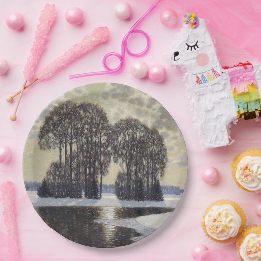 Winter (von Vilhelms Purvitis) Pappteller (Party)