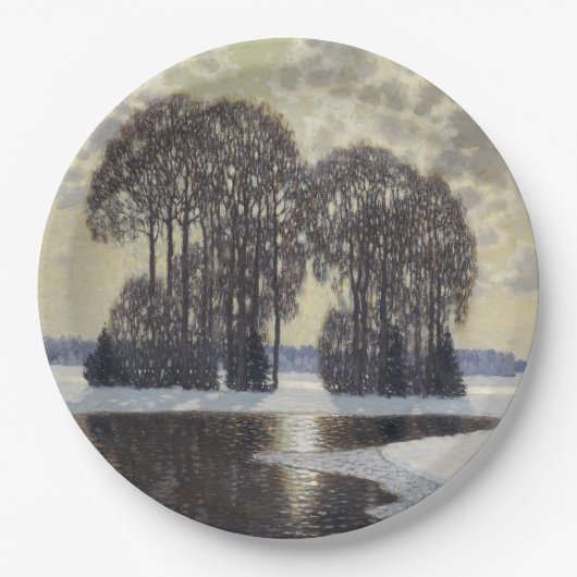 Winter (von Vilhelms Purvitis) Pappteller (Vorderseite)