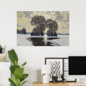 Winter (von Vilhelms Purvitis) Poster (Heimbüro)