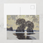 Winter (von Vilhelms Purvitis) Postkarte (Vorne/Hinten)