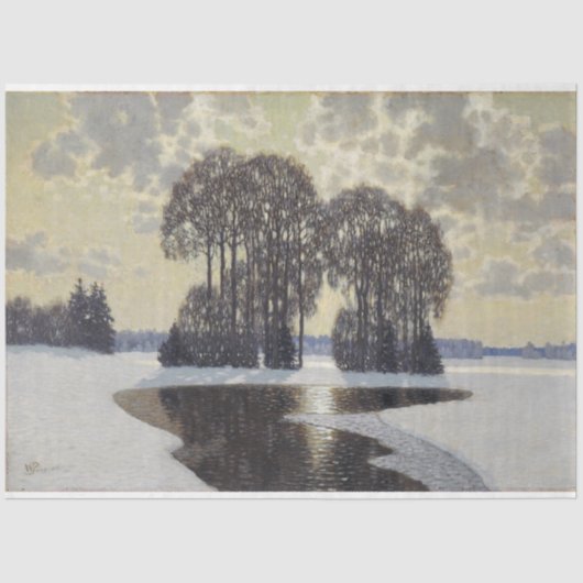 Winter (von Vilhelms Purvitis) Seidenpapier (Vorderseite)