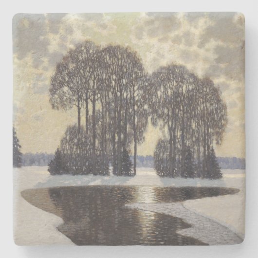 Winter (von Vilhelms Purvitis) Steinuntersetzer (Vorderseite)