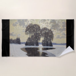 Winter (von Vilhelms Purvitis) Strandtuch