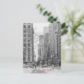 Winter vor der Postkarte der NY Penn Station (Stehend Vorderseite)