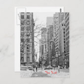 Winter vor der Postkarte der NY Penn Station (Vorne/Hinten)