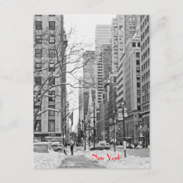 Winter vor der Postkarte der NY Penn Station