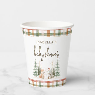 Winter-Wald-Baby-Party Pappbecher