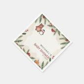 Winter-Wald-Baby-Shower-Servietten Serviette (Ecke)