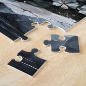 Winter-Wald-Fluss-Puzzle Puzzle (Seite)