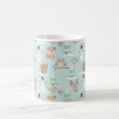 Winter-Wald-Freunde – Süßes Weihnachtsmuster Kaffeetasse (Mittel)
