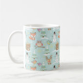 Winter-Wald-Freunde – Süßes Weihnachtsmuster Kaffeetasse (Links)