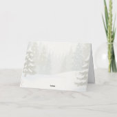 Winter-Wald Frohe Weihnachten Waldtiere (Rückseite)
