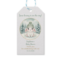 Winter-Wald-Häschen geschlechtsneutrale Babyparty