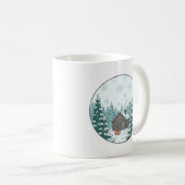 Winter-Wald-Keramikbecher (330ml) Kaffeetasse (VorderseiteRechts)
