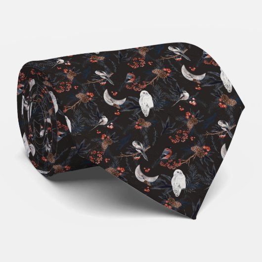 Winter-Wald Krawatte (Gerollt)