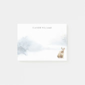 Winter-Wald-Land Schnee Hase Post-it Klebezettel (Vorderseite)