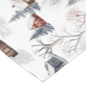 Winter-Wald-Muster  Tischdecke (Schrägansicht)