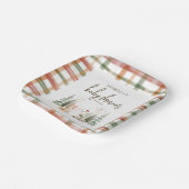 Winter-Wald-Wald-Baby-Party Pappteller (Gewinkelt)