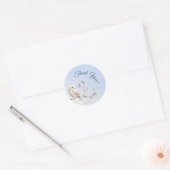 Winter-Wald-Wasserfarbe-Sticker Runder Aufkleber (Umschlag)