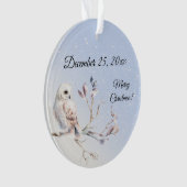Winter-Wald-Wasserfarben-Ornament Ornament (Vorderseite)