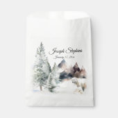 Winter-Wald-Watercolor-Geschenktüten Geschenktütchen (Vorderseite)