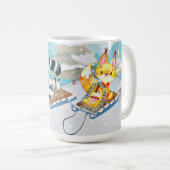 Winter-Waldfreunde - Fox Igel Illustration Kaffeetasse (VorderseiteRechts)