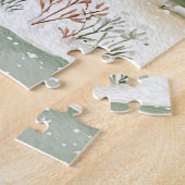 Winter-Waldhirsche Puzzle (Seite)