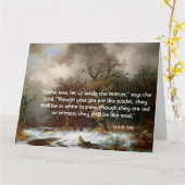 Winter-Waldjesaja-Schrifts-Rettungs-große Karte (Gelbe Blume)