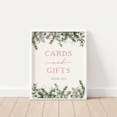 Winter-Waldkarten & Geschenksign Poster