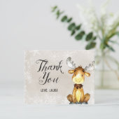 Winter-Waldland dankt Ihnen zu kardieren Dankeskarte (Stehend Vorderseite)