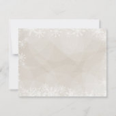 Winter-Waldland dankt Ihnen zu kardieren Dankeskarte (Rückseite)