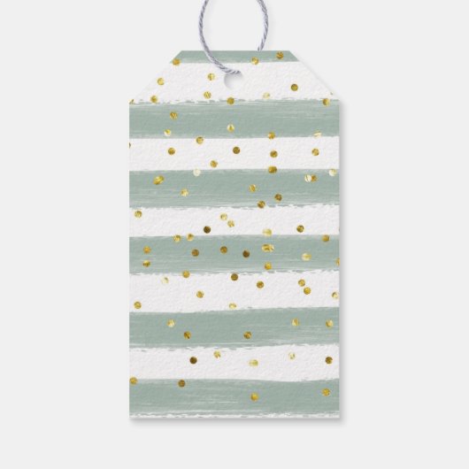 Winter-Waldlandschaft Gefallen Tag Geschenkanhänger (Rückseite)