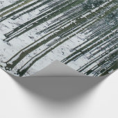 Winter-Waldlandschaftsschnee bedeckte Bäume Geschenkpapier (Ecke)