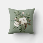 Winter-Waldrotwild-botanisches BlumenKranz-Kitz Kissen (Rückseite)