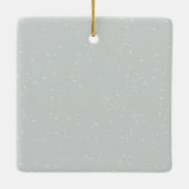 Winter-Waldrotwild-personalisiertes Weihnachten Keramikornament (Rückseite)