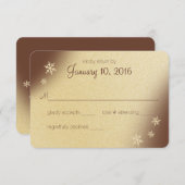 Winter-Waldschneeflocken Brown und Gold Antwort (Vorne/Hinten)