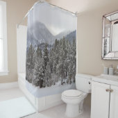 Winter-Waldszene Duschvorhang (Beispiel)